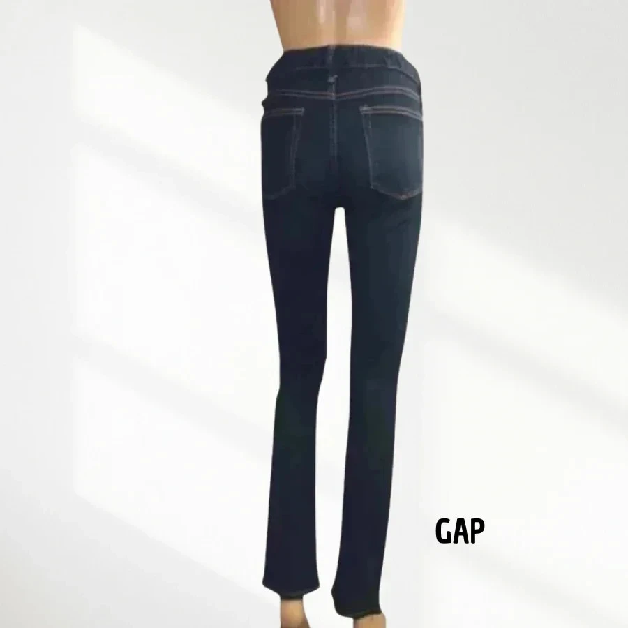 Jean GAP coupe straight fit - taille basse - stretch - neuf - bleu marine